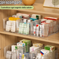 💊 Organizer Portamedicinali Estensibile | Trasparente, Tutto a Colpo d’Occhio 👀 | Telescopico da 24,5 a 43 cm 📏 | Scomparti Separati Ordinati ✨ | Perfetto per Armadietti, Cassetti e Prima Cassetta 🗄️