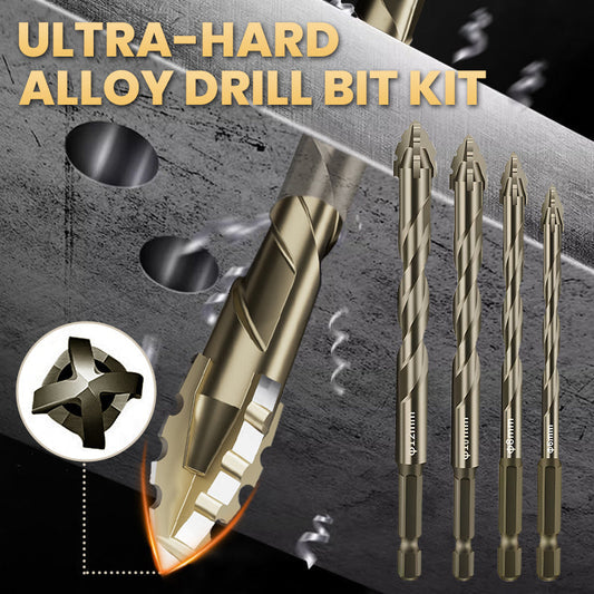 🛠️ Kit Punte da Trapano Eccentriche a 4 Taglienti  | Foratura Precisa per Piastrelle, Muratura e Legno 🧱 | Scarico Rapido Trucioli ⚙️ | Set Multi-Misura 4-12 mm 🔩