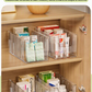 💊 Organizer Portamedicinali Estensibile | Trasparente, Tutto a Colpo d’Occhio 👀 | Telescopico da 24,5 a 43 cm 📏 | Scomparti Separati Ordinati ✨ | Perfetto per Armadietti, Cassetti e Prima Cassetta 🗄️