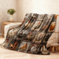 Coperta in Flanella Vintage 🎨 | Calda, Morbida e Leggera ☁️ | Ideale per Divano, Letto e Viaggio 🛋️ | Lavabile in Lavatrice 🧺