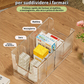 💊 Organizer Portamedicinali Estensibile | Trasparente, Tutto a Colpo d’Occhio 👀 | Telescopico da 24,5 a 43 cm 📏 | Scomparti Separati Ordinati ✨ | Perfetto per Armadietti, Cassetti e Prima Cassetta 🗄️