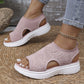 👡 Sandali a Piattaforma in Tessuto Traspirante per Donna ✨🌪️ - Suola 4cm | Antiscivolo | Senza Lacci | 3 Colori | Taglie 36-45 | 60% DI SCONTO