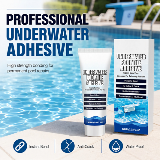 🏊‍♂️ Colla Subacquea Extra Forte per Piastrelle Piscina 💧 | Presa Rapida Senza Svuotare la Vasca 🌊 | Resistente al Cloro e Antimuffa 🛡️ | Sigillante Ceramica e Mosaico 🔧