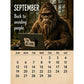 🦶 Calendario 2027 La Vita Quotidiana di Bigfoot 🌲😄 - 12 Illustrazioni Esclusive | Formato A4 | Carta Premium | Spirale | Regalo Perfetto | 50% DI SCONTO