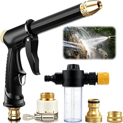 💦✨ Set Ugelli per Idropulitrice ad Alta Pressione – 5 Modalità Spray, Ottone Anti-Ruggine, Blocco Continuo Ergonomico – Auto, Giardino & Terrazzo 🏠🚗