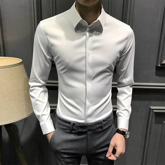 🔥OFFERTA SPECIALE 2025🔥Camicia con bottoni antipiega da uomo