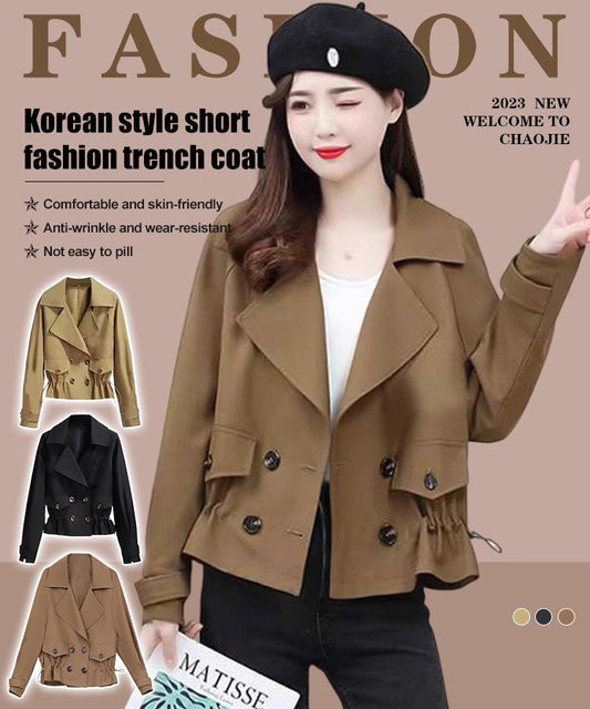 Trench corto alla moda in stile coreano