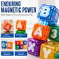 🧲 Cubi Magnetici con Lettere e Numeri per Bambini ✨👶 - 40 Pezzi | 26 Lettere + 9 Cifre | Impilamento 360° | Sicuri & Durevoli | Scatola in Metallo | 50% DI SCONTO