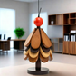 🎄 Sottopentole ad Albero di Natale in Legno Naturale | Apertura Automatica a Gravità 🔥 | Resistenti al Calore per Piatti e Pentole Calde 🍲 | Con Supporto Decorativo, Set da 3 o 4 Pezzi 🎁 | Bambù Moso, per Tavola e Cucina ✨