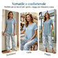 🥳SALDI ESTIVI IMPERDIBILI🥳💞OLTRE 50.000 VENDUTI!💥SCONTO DEL 50%! 🔥Completo casual composto da tunica a girocollo e pantaloni a gamba larga.