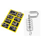 Anello puzzle in metallo da otto pezzi versione blu rompicapo