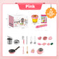 🍳 Mini Cucina Giocattolo per Bambini ✨👨‍🍳 - Set 22 Pezzi | Funzionale & Realistico | Rosa & Blu | Piccoli Chef | Idea Regalo Perfetta | 50% DI SCONTO