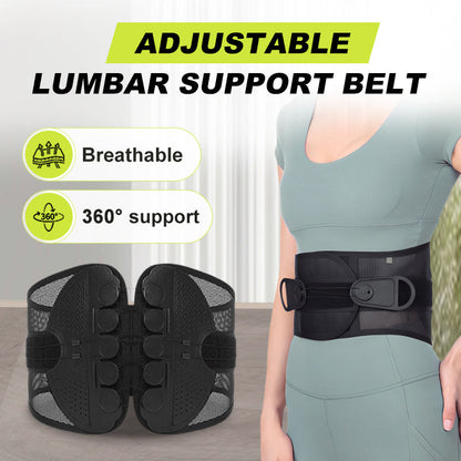🧘‍♂️Fascia di Supporto Lombare Regolabile  | 🛡️Leggera e Aderente per Schiena e Vita | Comfort Quotidiano, 5 Taglie S–2XL