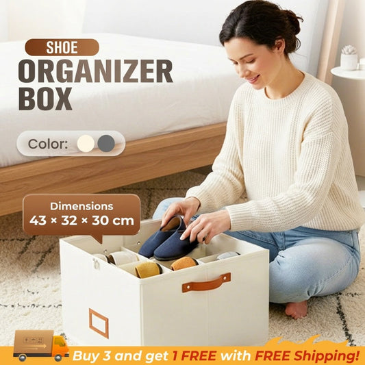 👟Organizer per Scarpe a 16 Scomparti  | Copertura Trasparente 👀 | Salvaspazio per Armadio e Letto 🏠 | Organizzazione Facile e Veloce ✨
