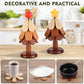 🎄 Sottopentole ad Albero di Natale in Legno Naturale | Apertura Automatica a Gravità 🔥 | Resistenti al Calore per Piatti e Pentole Calde 🍲 | Con Supporto Decorativo, Set da 3 o 4 Pezzi 🎁 | Bambù Moso, per Tavola e Cucina ✨