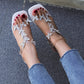 Sandali da Donna Elastico con Strass alla Moda