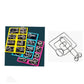 Anello puzzle in metallo da otto pezzi versione blu rompicapo