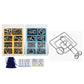 Anello puzzle in metallo da otto pezzi versione blu rompicapo