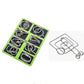 Anello puzzle in metallo da otto pezzi versione blu rompicapo