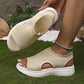 👡 Sandali a Piattaforma in Tessuto Traspirante per Donna ✨🌪️ - Suola 4cm | Antiscivolo | Senza Lacci | 3 Colori | Taglie 36-45 | 60% DI SCONTO