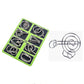 Anello puzzle in metallo da otto pezzi versione blu rompicapo