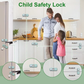 🔒Set 2 Blocchi di Sicurezza per Frigo e Mobili 👶 | Adesivi, Compatti e Facili da Installare | Per Frigorifero, Armadi e Cassetti