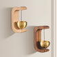Campanello Eolico Magnetico in Legno - Campanello e Decorazione per Porta