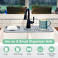 🚰 Tappetino Paraspruzzi in Silicone per Lavello – Drenaggio Automatico | Mantiene il Piano Asciutto | Lavabile & Arrotolabile | Porta Spugna & Sapone | Misure L/XL ✨