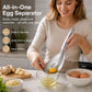 🥄 Utensile da Cucina 5-in-1 in Acciaio Inox 304 - Separa Uova | Grattugia Aglio & Zenzero | Schiaccia | Filtra | Apribottiglie | Impugnatura Ergonomica | 23 × 8 cm ✨