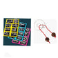 Anello puzzle in metallo da otto pezzi versione blu rompicapo