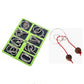 Anello puzzle in metallo da otto pezzi versione blu rompicapo