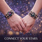 🔮 Braccialetto Zodiacale Fosforescente in Pelle – 12 Segni, Luminoso al Buio, Unisex, 2 Misure (17,5 / 20,6 cm) – Idea Regalo Originale per Uomo & Donna 🌙💛