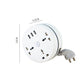 🔌 Ciabatta Universale Avvolgicavo con 3 Prese AC & 3 USB – 2500W/10A, 110-250V, Protezione Sovraccarico & Cortocircuito, Cavo 2m o 2,8m – Casa, Viaggio & Ufficio ✨📱