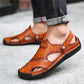 【Handmade】High quality soft leather casual sandals for men