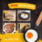🍳 Mini Padella in Ghisa da 10 cm 🥚 | Cottura Uniforme, Stagionatura Naturale & Manico in Legno | Ideale per Uova, Pancake, Sandwich, Bistecche & Porzioni Singole | Gas, Induzione & Piano Radiante
