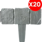 🌿 Recinzione da Giardino Effetto Pietra ✨⛰️ - Facile Installazione | Espandibile | Senza Attrezzi | 4 Colori | Set da 10 Pezzi | 50% DI SCONTO