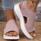 👡 Sandali a Piattaforma in Tessuto Traspirante per Donna ✨🌪️ - Suola 4cm | Antiscivolo | Senza Lacci | 3 Colori | Taglie 36-45 | 60% DI SCONTO