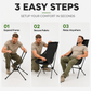 🏕️ Sedia a Dondolo da Campeggio Pieghevole 🌲 | Dondolio Fluido con Seduta Ergonomica Anti-Cedimento 🪑 | Telaio Robusto Portata 113kg 🎒 | Per Esterno, Giardino e Pesca