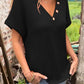 Maglietta Elegante da Donna con Scollo a V e Maniche Corte