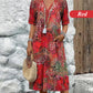 💥Saldi per la festa della mamma 2025 - 44% di sconto🤩Abito midi vivace