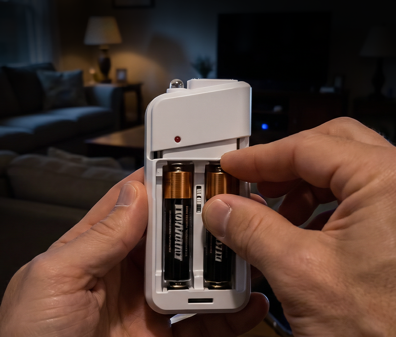 Alimentato con Batterie AA