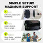 🧘‍♂️Fascia di Supporto Lombare Regolabile  | 🛡️Leggera e Aderente per Schiena e Vita | Comfort Quotidiano, 5 Taglie S–2XL