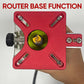 🔧Supporto 3 in 1 per Fresatrice Rifilatrice 📐 | Guida Regolabile per Scanalature, Bordi e Cerchi | Base Modulare in Alluminio