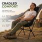 🏕️ Sedia a Dondolo da Campeggio Pieghevole 🌲 | Dondolio Fluido con Seduta Ergonomica Anti-Cedimento 🪑 | Telaio Robusto Portata 113kg 🎒 | Per Esterno, Giardino e Pesca