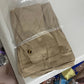 Pantaloni a gamba larga cropped in twill elasticizzato