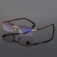 👓 Occhiali da Lettura a Doppio Uso ✨ - Lenti in Zaffiro | Protezione Luce Blu | Diottrie +1.00 a +4.00 | Nero & Marrone | 32% DI SCONTO