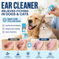 🐶🐱 Soluzione Detergente Auricolare per Cani e Gatti 🌿✨ - Estratti Naturali | Allevia il Prurito | Formula Delicata per Orecchie Sensibili