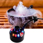 💨 Macchina Nebbia a Ultrasuoni con 12 LED – 24V 1A, 130x75x65mm, 230g, Nebbia Fredda Senza Sostanze Chimiche, Solo Acqua – Per Halloween, Fontane, Acquari & Umidificatori ✨🌈