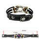 🔮 Braccialetto Zodiacale Fosforescente in Pelle – 12 Segni, Luminoso al Buio, Unisex, 2 Misure (17,5 / 20,6 cm) – Idea Regalo Originale per Uomo & Donna 🌙💛