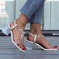 Sandali da Donna Elastico con Strass alla Moda
